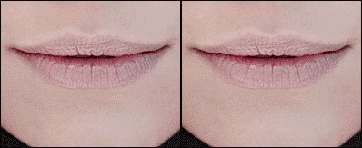 Makeup on photo - lips makeup