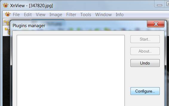 installing plugins xnview step 2