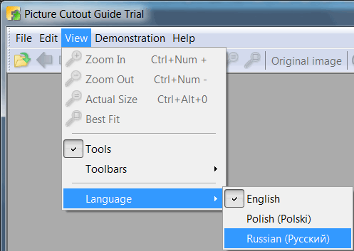 Change Interface Language